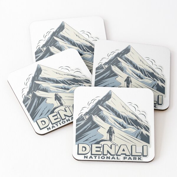 Item preview, Denali National Park Mountain Hiker Vintage Outdoor Adventure T-Shirt designed and sold by MerchlyMike.