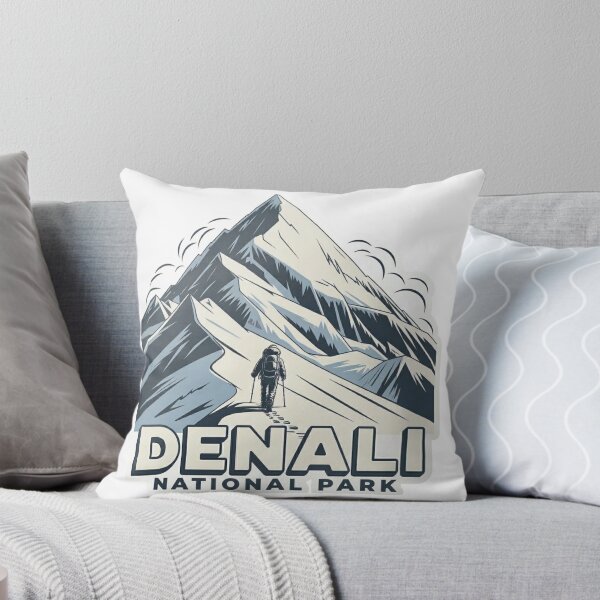 Item preview, Denali National Park Mountain Hiker Vintage Outdoor Adventure T-Shirt designed and sold by MerchlyMike.