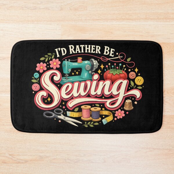 Item preview, I’d Rather Be Sewing – Vintage Sewing Lover Design designed and sold by blankTeeShirt.