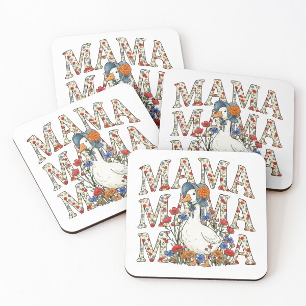 Item preview, Mama Goose Floral Design | Cute Cottagecore Mom Gift | Vintage Flower Typography Art designed and sold by Aquarius-club.