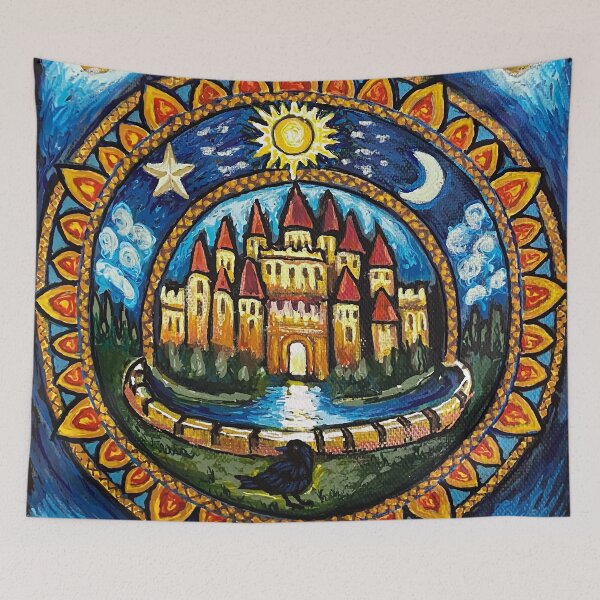 Item preview, The Golden Castle of the Self designed and sold by Soul Gardener.