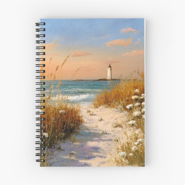 Item preview, Realism artwork of beachscape with lighthouse designed and sold by dcrc.