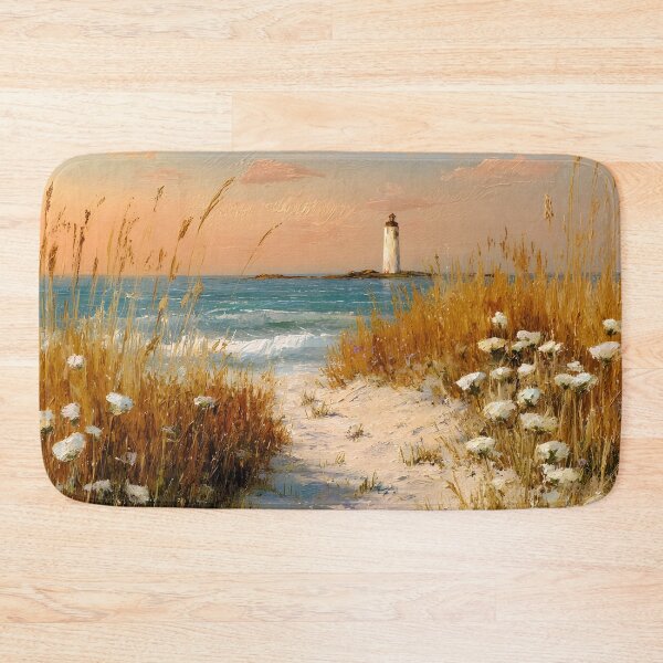 Item preview, Realism artwork of beachscape with lighthouse designed and sold by dcrc.