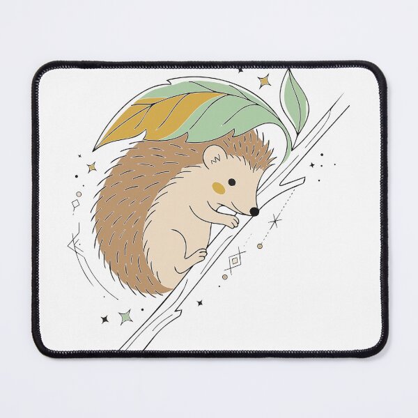 Item preview, Celestial Hedgehog Under Autumn Leaf Art designed and sold by BestChoiceService.