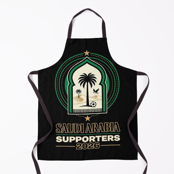 Item preview, Saudi Arabia Supporters 2026 Vintage Football Fan Desert Palm Soccer Design designed and sold by Inner Flame Studio.