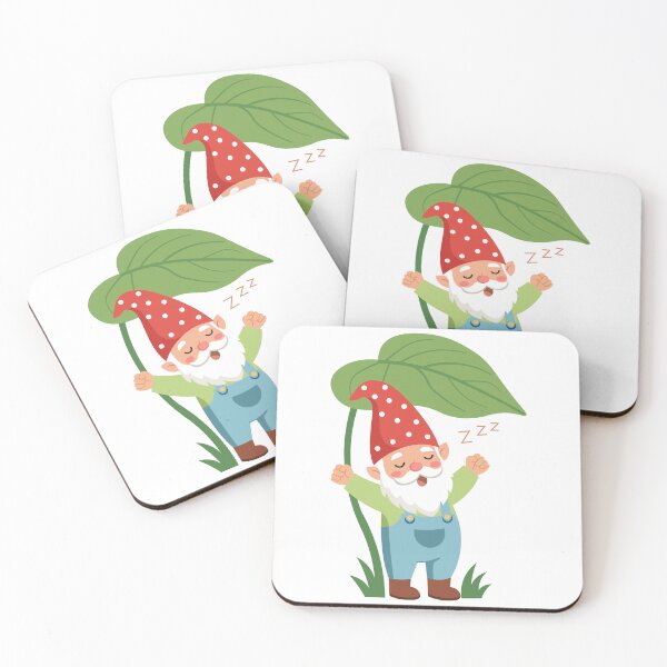 Item preview, Woodland Gnome Holding Green Leaf designed and sold by BetweenForms.
