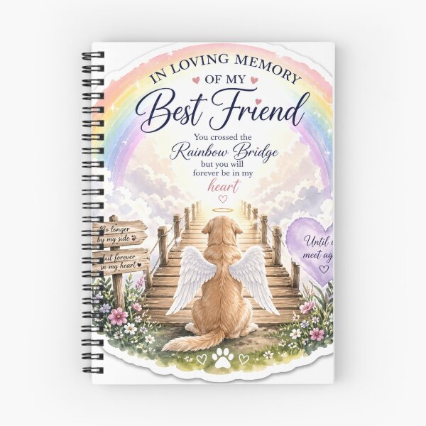 Item preview, Rainbow Bridge Dog Memorial designed and sold by DrakeDogShop.