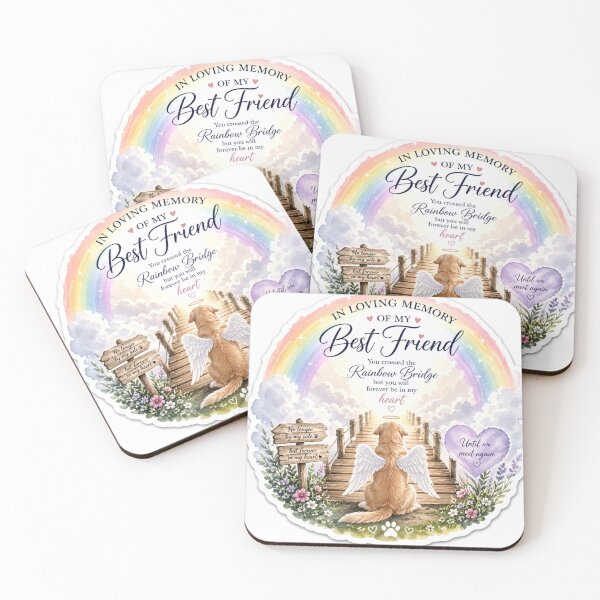 Item preview, Rainbow Bridge Dog Memorial designed and sold by DrakeDogShop.