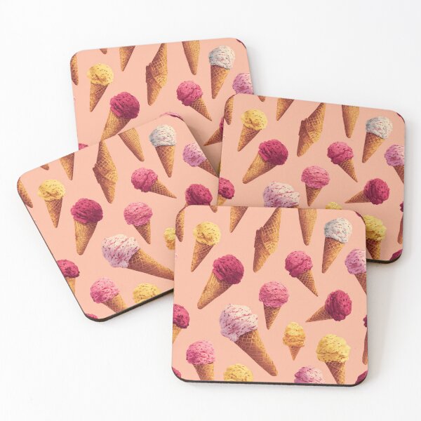 Item preview, Vibrant Ice Cream Cone Pattern Summer Treat designed and sold by NicolasGlowArt.