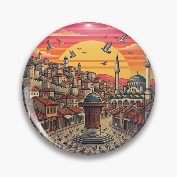 Item preview, Sarajevo Vintage Retro Travel Design designed and sold by MIArt Studio.