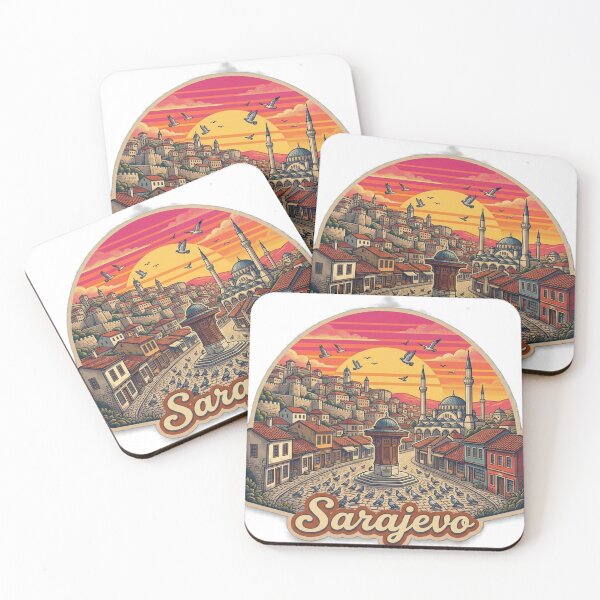 Item preview, Sarajevo Vintage Retro Travel Design designed and sold by MIArt Studio.