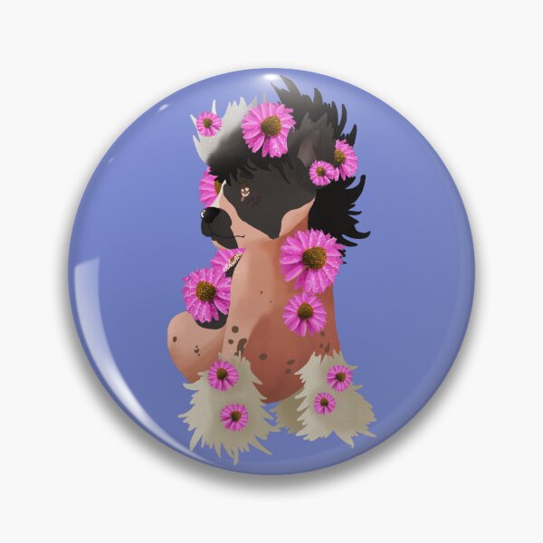 Item preview, Coneflowers x Chinese Crested  designed and sold by Bre-Bug-242.
