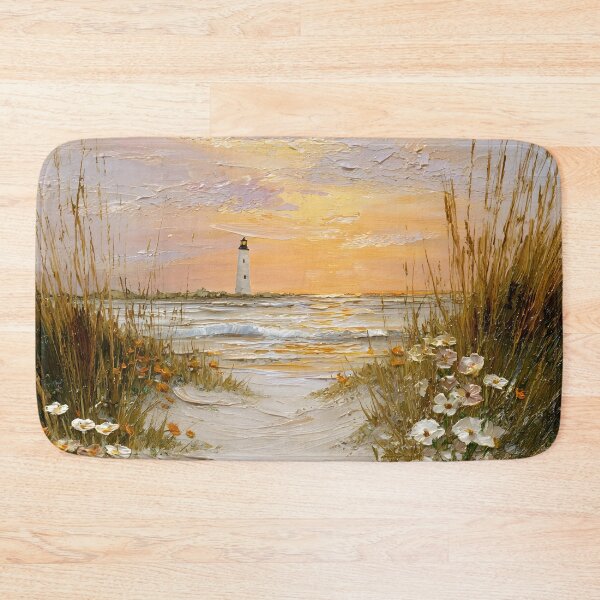 Item preview, Realism artwork of beachscape with lighthouse designed and sold by dcrc.