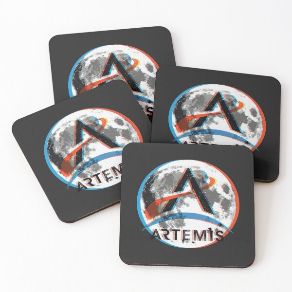 Item preview, Artemis Moon Mission Glitch Art Logo Aesthetic designed and sold by KiwiRider.