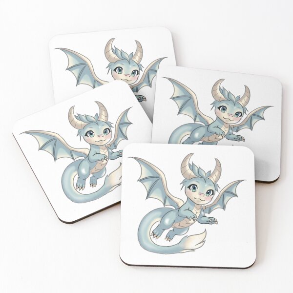 Item preview, Cute Air Dragon | Tiny Fantasy Dragon | Kawaii Dragon Art designed and sold by ToritheGoblin.