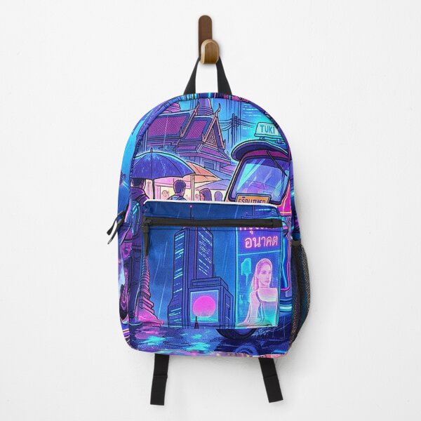 Item preview, Neon Tuk-Tuk: Cyberpunk Neo-Bangkok Cityscape designed and sold by MCUL.
