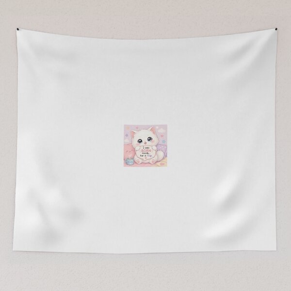Item preview, Cute Chibi Cat - Born Ready for a Nap designed and sold by Sticker shop 007.