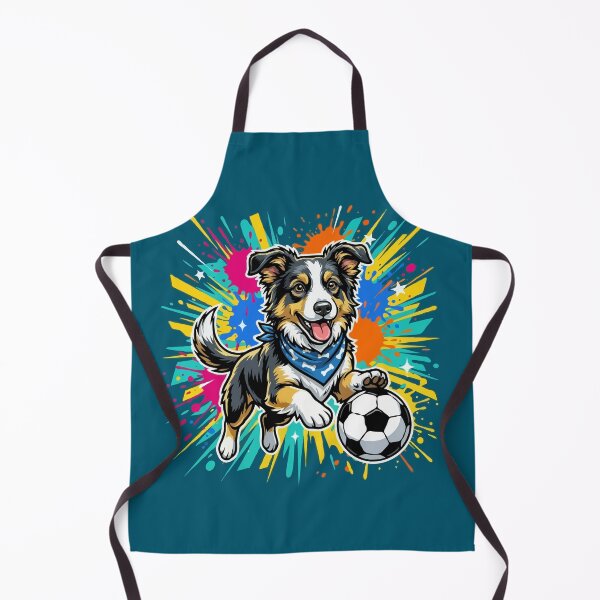 Item preview, Border Collie Soccer Dog – Cute Football Puppy Gift for Dog Lovers designed and sold by The Real Life Symphony.