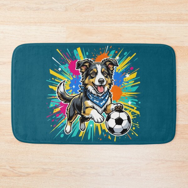 Item preview, Border Collie Soccer Dog – Cute Football Puppy Gift for Dog Lovers designed and sold by The Real Life Symphony.