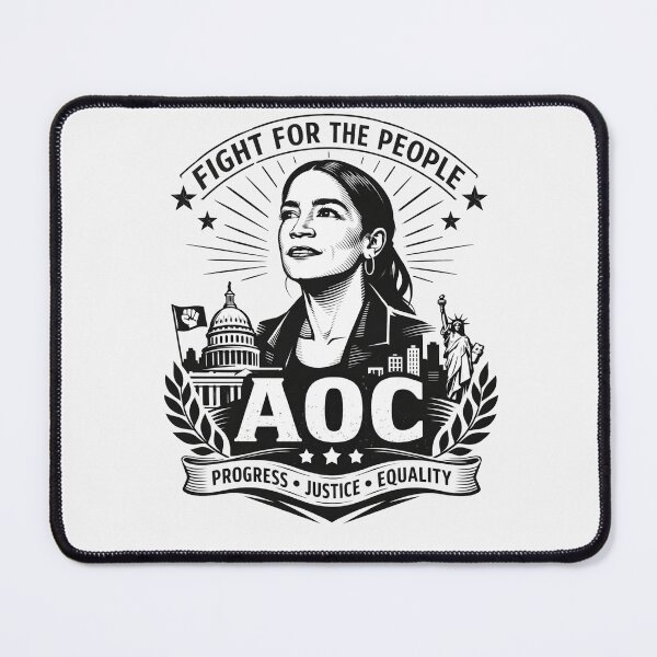 Item preview, AOC Fight For The People Progress Justice Equality Political designed and sold by Owcomm.
