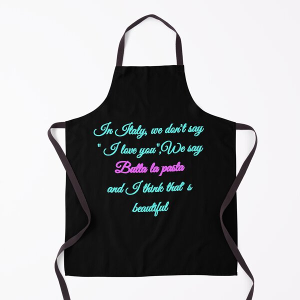 Item preview, In Italy we say Butta la pasta - Funny Italian Food Quote Pop Neon Black Version designed and sold by TheItaliandilemma.