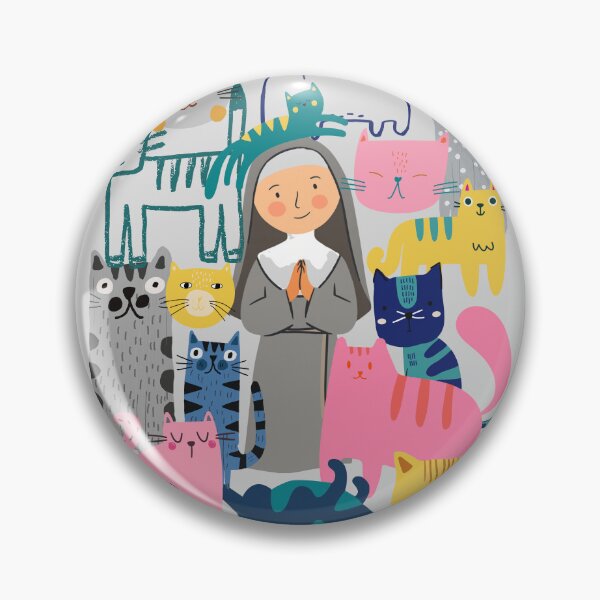 Item preview, St Gertrude Of Nivelles With Cats designed and sold by AnulaArt.