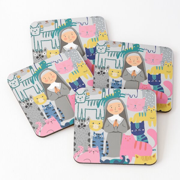 Item preview, St Gertrude Of Nivelles With Cats designed and sold by AnulaArt.