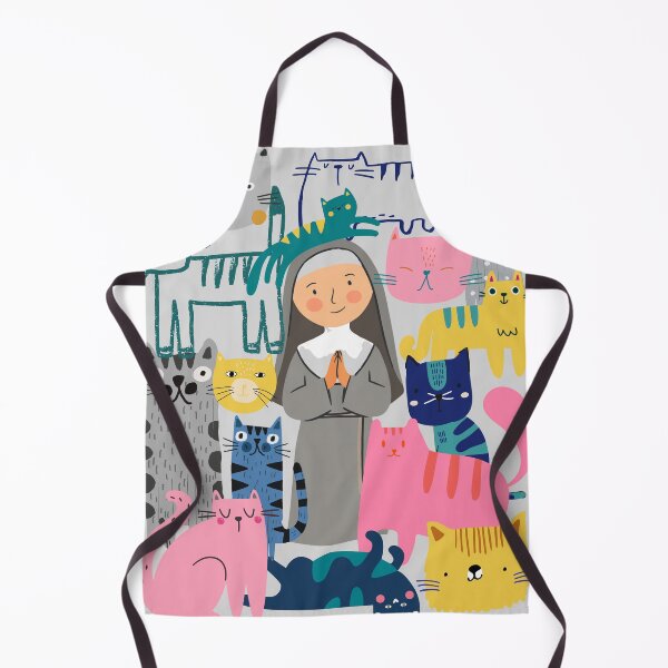 Item preview, St Gertrude Of Nivelles With Cats designed and sold by AnulaArt.