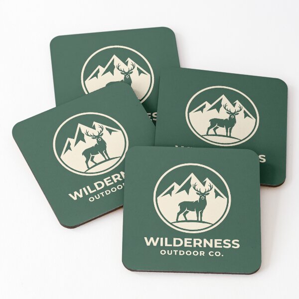 Item preview, Wilderness Outdoor Co Deer Logo | Minimal Nature Design designed and sold by WildTrail Designs.