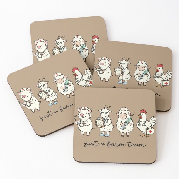 Item preview, Farm Vet Squad Cartoon Medical Team designed and sold by sanorastyle.