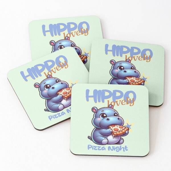 Item preview, cute hippo designed and sold by KIDS-PRINTS.