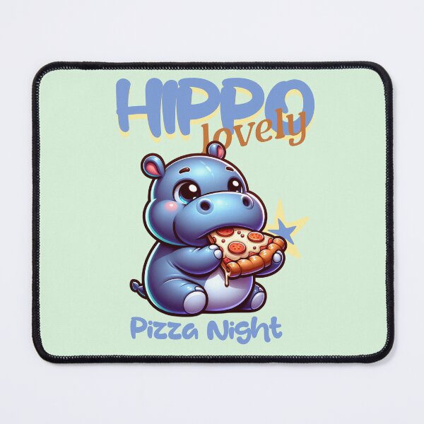 Item preview, cute hippo designed and sold by KIDS-PRINTS.
