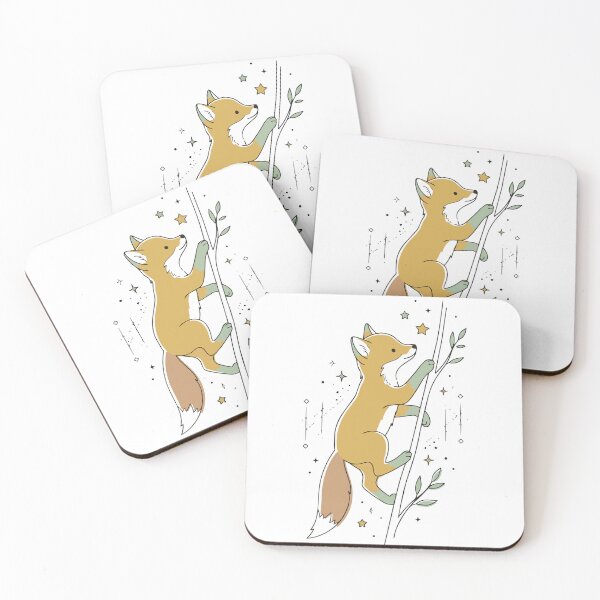 Item preview, Mystical Celestial Fox Climbing Starry Branch designed and sold by BestChoiceService.