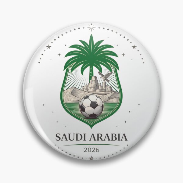 Aperçu de l'œuvre Maillot de supporter de football vintage Palm Desert, Arabie Saoudite 2026 créée et vendue par Inner Flame Studio.