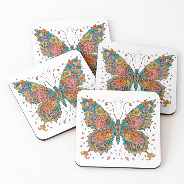 Item preview, butterfly and flower print designed and sold by TanyaLovus.