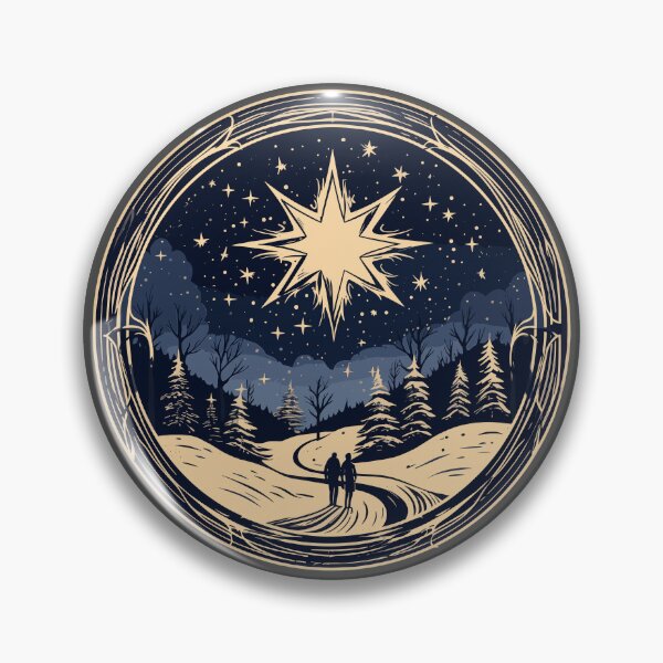 Item preview, Guiding Star Winter Path Diseño Vintage Regalo de Navidad designed and sold by CyfroweMysli.