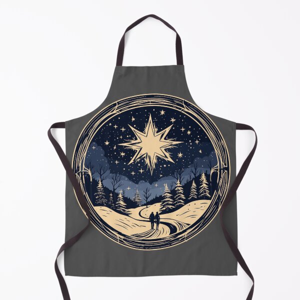 Item preview, Guiding Star Winter Path Vintage Design Christmas Night Gift designed and sold by CyfroweMysli.