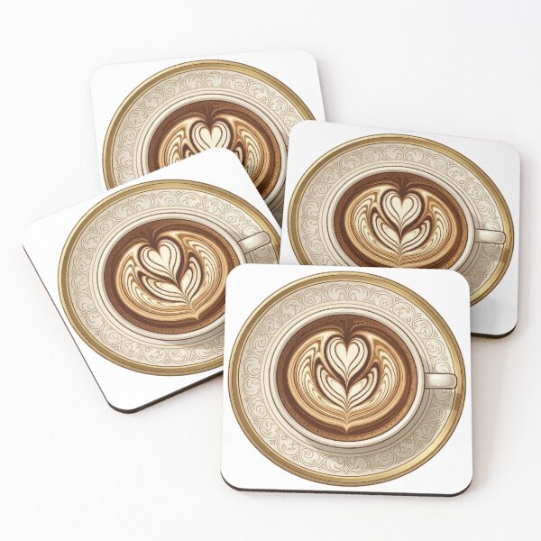 Item preview, Barista Art Aesthetic - Premium Flat White Coffee Illustration designed and sold by MW-Signature01.