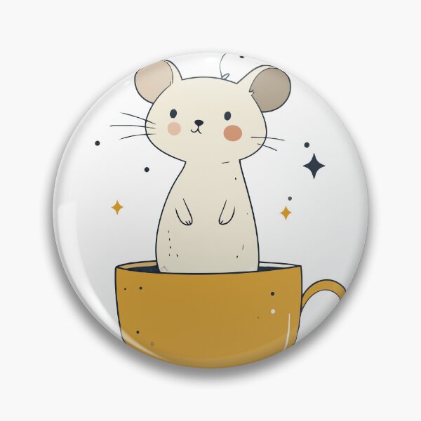 Item preview, Mystical Celestial Mouse in Yellow Teacup Art designed and sold by BestChoiceService.