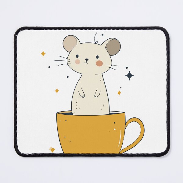 Item preview, Mystical Celestial Mouse in Yellow Teacup Art designed and sold by BestChoiceService.