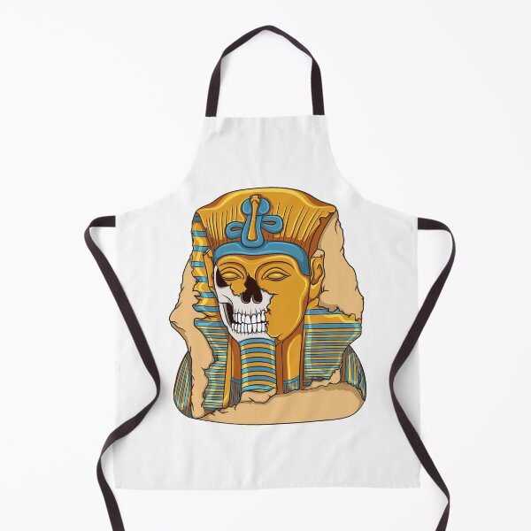 Item preview, Illustration of an ancient statue of pharaoh with skull designed and sold by RizikCat.