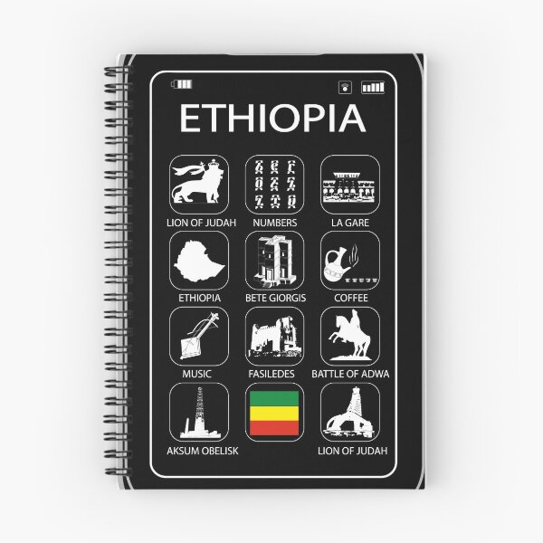 Artikelvorschau, Ethiopian Heritage Icons B/W – Culture, History & Pride entworfen und verkauft von YerukDesign.