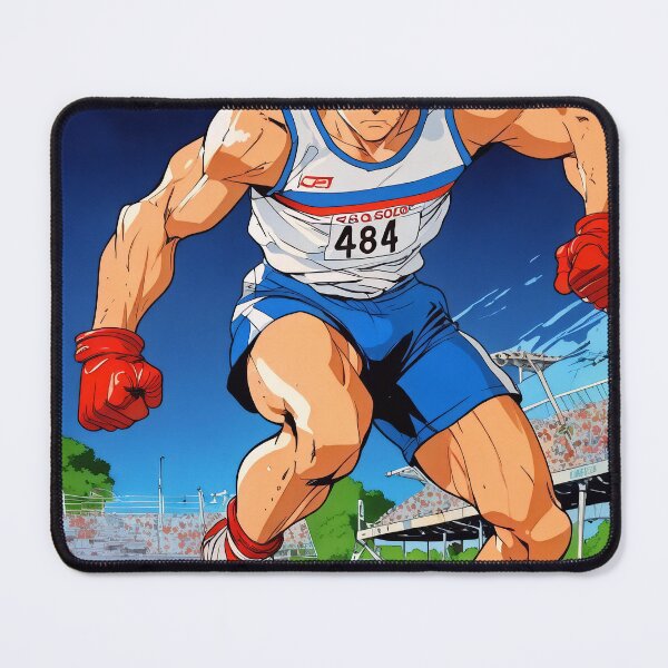 Item preview, Anime Retro Man Atheltics 80s Vintage running designed and sold by TBestretroShop.