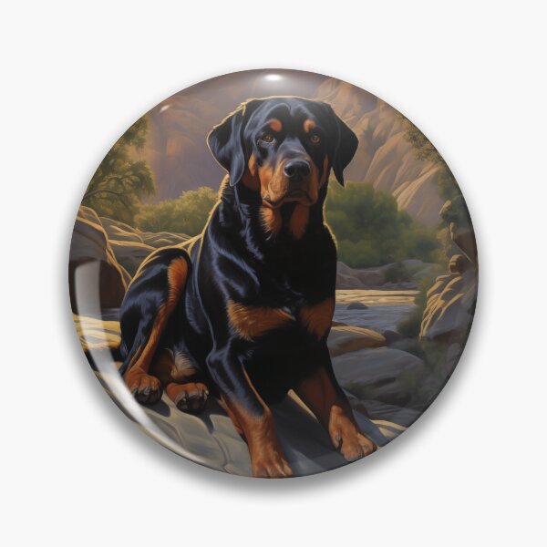 Item preview, Rottweiler in a Canyon Landscape designed and sold by PetsArt.
