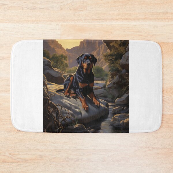 Item preview, Rottweiler in a Canyon Landscape designed and sold by PetsArt.