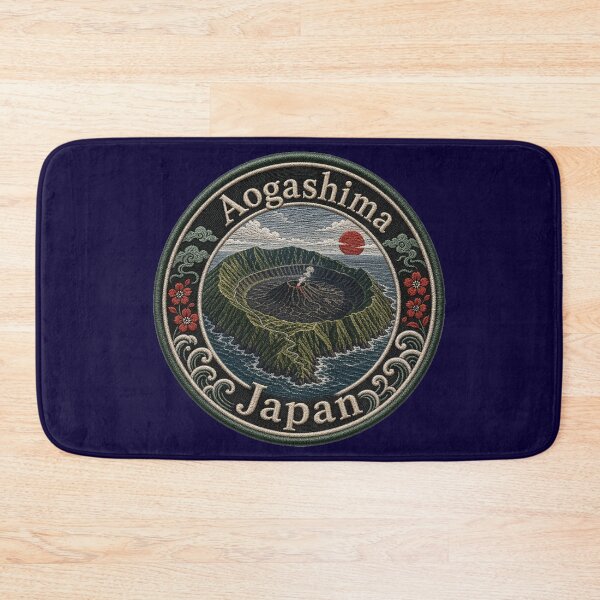 Item preview, Aogashima, Japan – Volcanic island, caldera & ocean waves designed and sold by Girih.