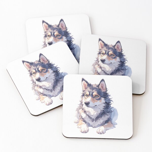 Item preview, Cute Anime Dog Illustration | Kawaii Husky Corgi Style designed and sold by VientosDeGuerra.