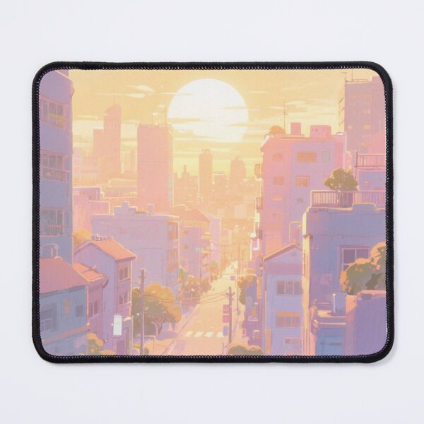 Item preview, Pastel Anime Sunset City Art - Lo-Fi Aesthetic Urban Landscape - Dreamy Tokyo Vibes designed and sold by JLMWorks.
