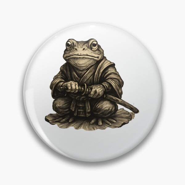 Item preview, Frog Ronin on Lotus designed and sold by SiarheiYur.