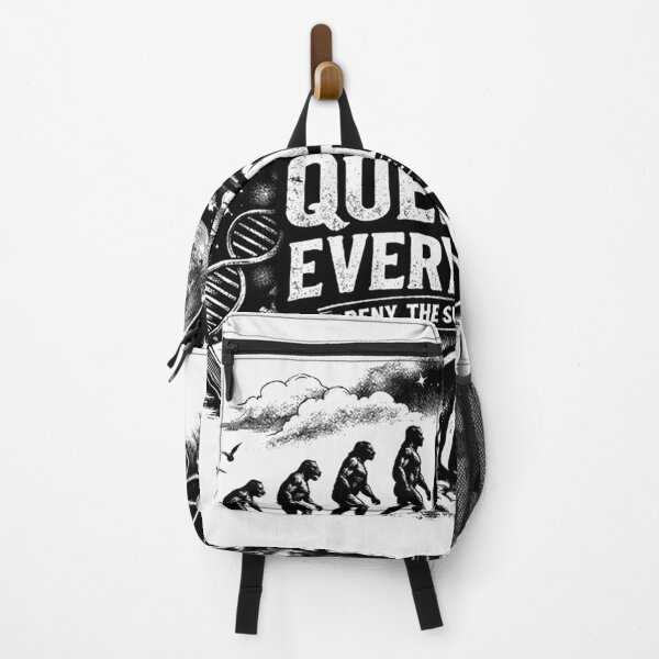 Item preview, Question Everything Deny The Supernatural Atheist Evolution designed and sold by Owcomm.